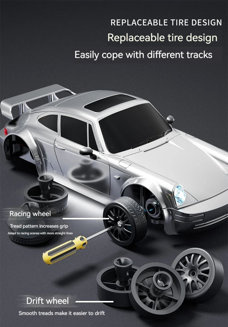 New 4WD Remote Control Drift Car Full Size 1:24 Mini Remote Control Racing Car Model 2.4G Radio High Speed RC Car Boy Toy Gift