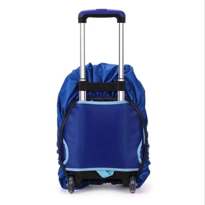 Children's Waterproof Backpack Rain Cover Outdoor Sport Night Cycling Safety Light Rain Cover Case Bag Camping Hiking 35L