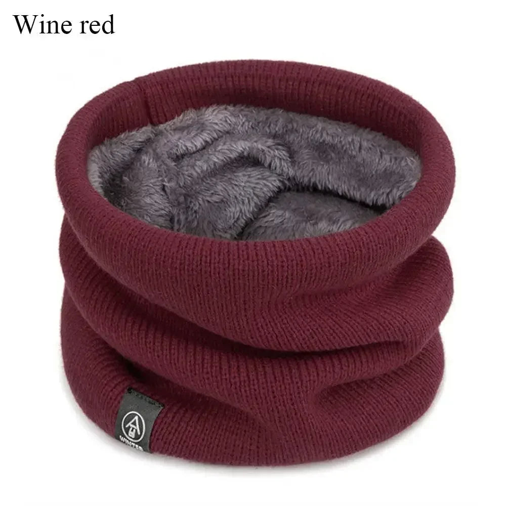 Fashion Soft Knitted Neck Warmer, Women/Men Sports Scarf with Face Cover for Winter Skating Running and Hiking