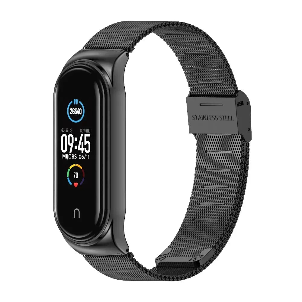 Stainless Steel Strap for Xiaomi Mi 9 8 Band Metal Milanese Bracelet on Mi Band 8 Wristband for Mi Band 9 8 Strap Accessories