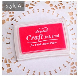 Mr Paper 15 Colors Inkpad Handmade DIY Craft Oil Based Ink Pad for Fabric Wood Paper Scrapbooking Ink pad Finger Painting