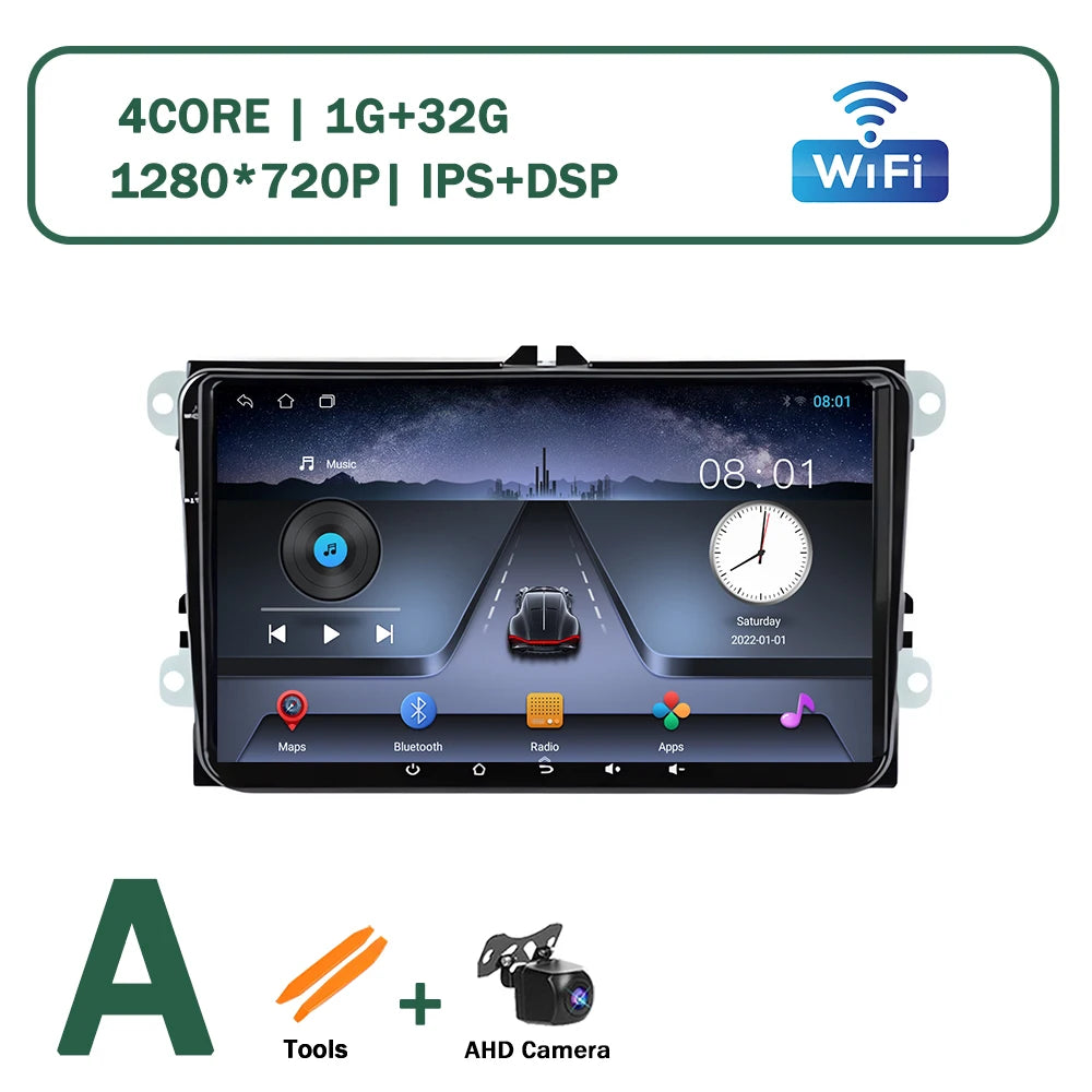 Android OS for VW Volkswagen Golf Polo Skoda Rapid Octavia Tiguan Passat Amarok Car Multimedia Video Stereo Player GPS Carplay