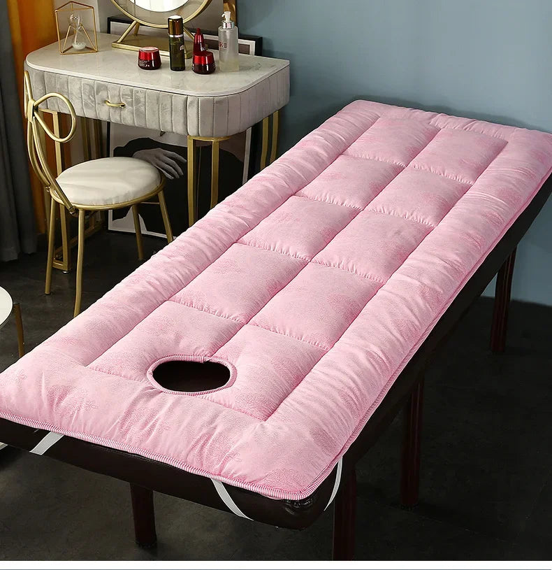 Thickened Beauty Salon Bed Cushion Mattress Anti Slip Beauty Room Bed Mat SPA Treatment Massage Bed Pad With Hole
