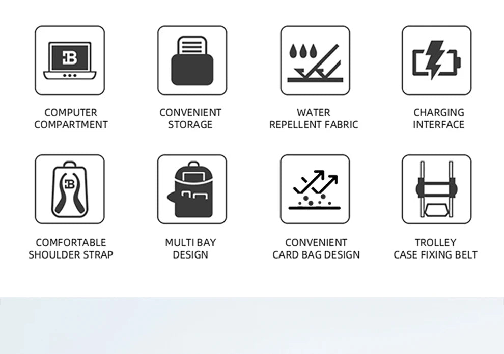 Heroic Knight Travel Men Backpack Multifunction Expandable Laptop Bag USB Port Outdoor Waterproof Hiking Pack For Male Anti-thef