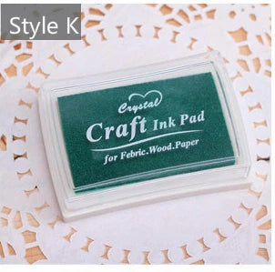 Mr Paper 15 Colors Inkpad Handmade DIY Craft Oil Based Ink Pad for Fabric Wood Paper Scrapbooking Ink pad Finger Painting