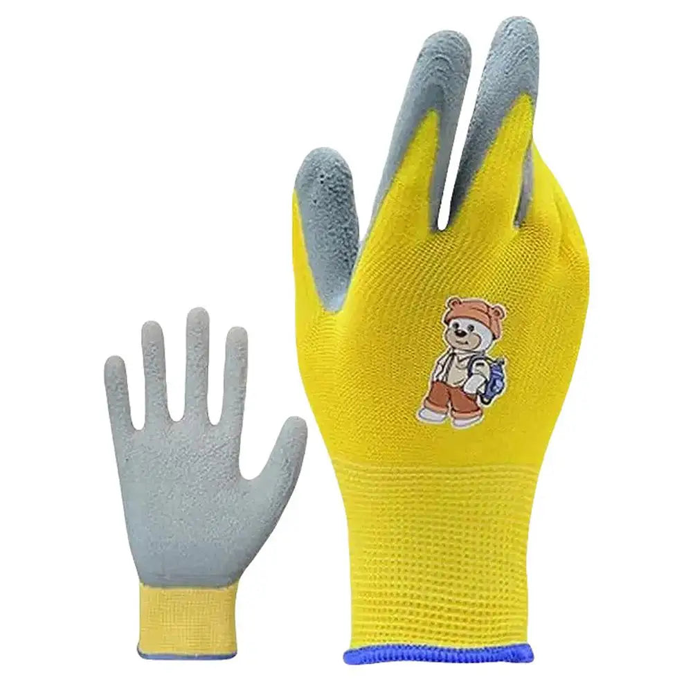 Gardening Gloves Kids Durable Waterproof Garden Work Gloves Non-Slip Children Safety Yard Work Gloves Portable Garden Supplies