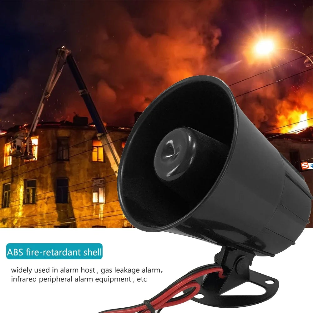 Universal 125dB Loud Warning Alarm Siren for Car Auto Motorcycle Truck 12V 24V 15W Mini speaker Loud Warning Alarm Siren
