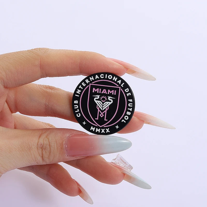 Football Star Enamel Pins Custom Football Club Digital Jersey Brooches Lapel Badges Clothes Funny Jewelry Gift for Fans Friends