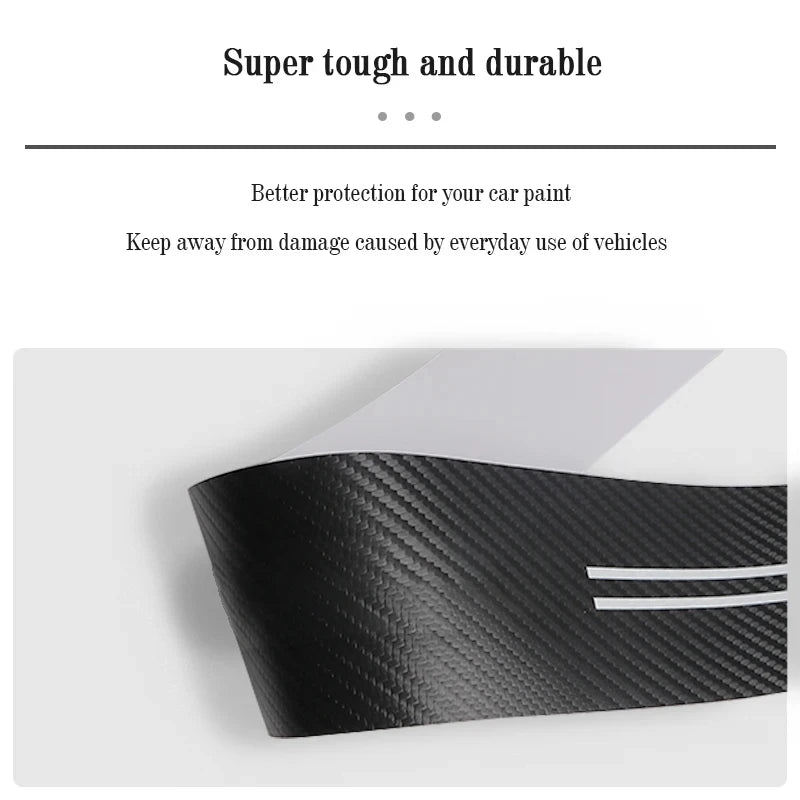 1/4/5Pcs Car Door Sill Scuff Plate Decor Carbon Fiber Stickers For Subaru Crosstrek Legacy Forester Outback Impreza Levorg Smart