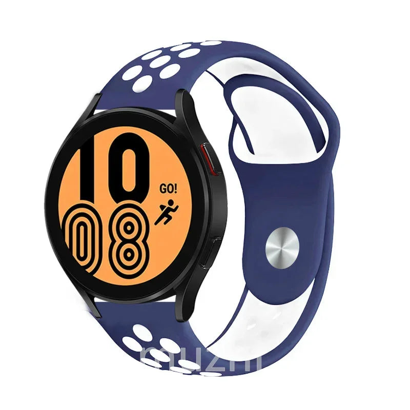 22mm 20mm watch Band for Samsung Galaxy Watch 7-6-5-pro-4-Classic/active 2 Silicone sport bracelet Huawei GT 4-3-2e-pro strap