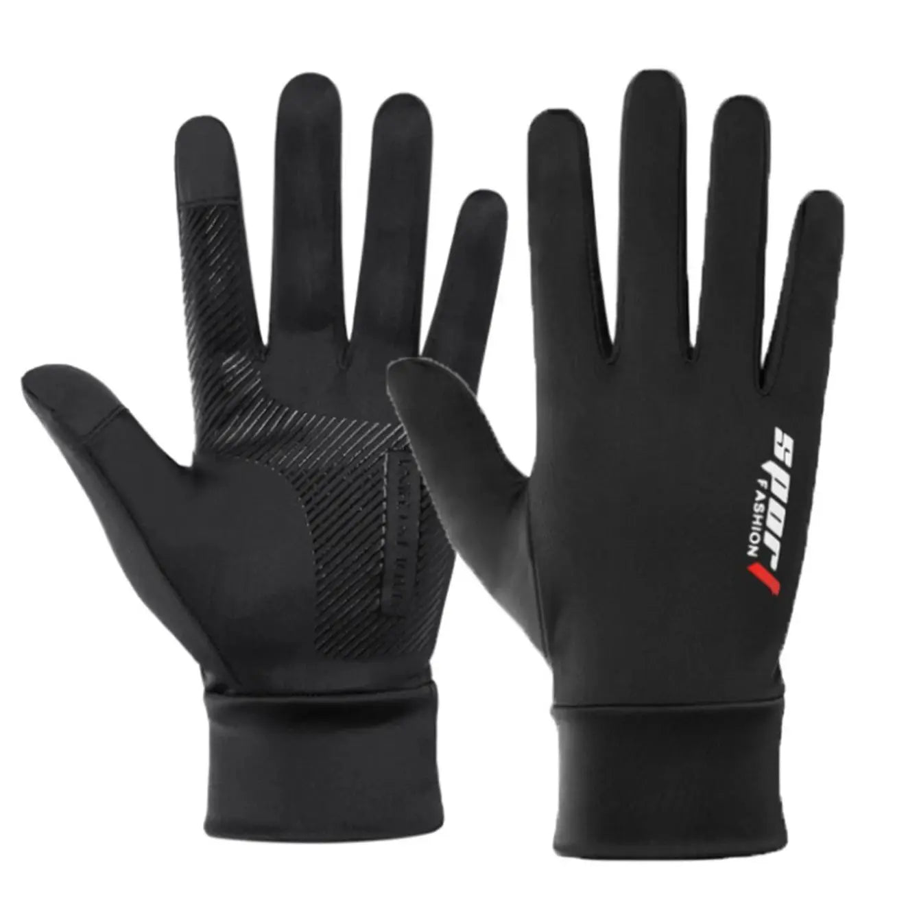 1Pair Of All-finger Gloves Breathable Shock-proof Touch-screen Bike Gloves Spring And Summer Mountain Bike Road Riding Gloves