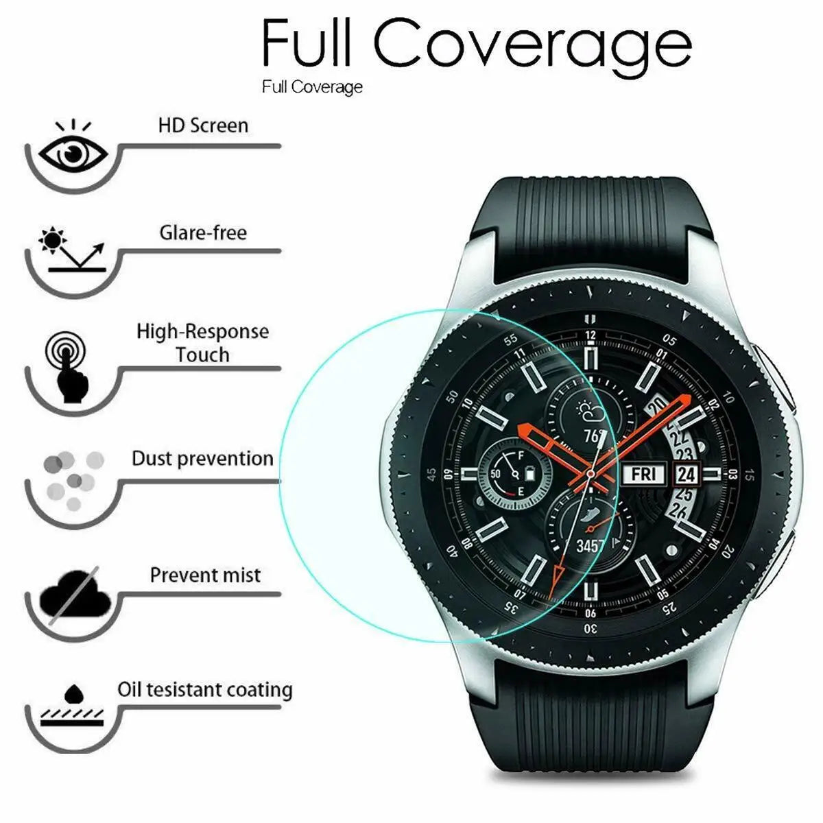 9H Tempered Glass for Samsung Galaxy Watch 4 40mm Classic Watch 3 Anti Scrach Film HD Screen Protectors