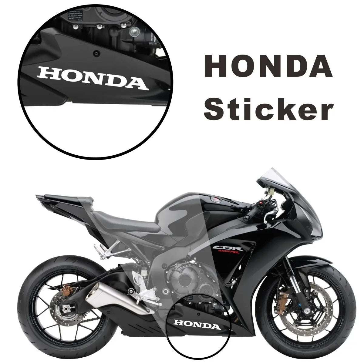 Vinyl Honda Stickers Logo Motorcycle Body Decals Cbr1000R Cbr1000Rr Cb650 Cbr650R