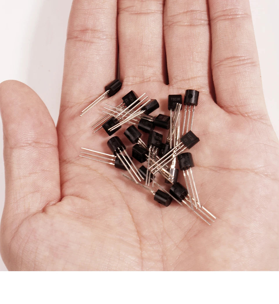 200pcs BJT Transistor Kit 10 Values A1015 BC327 BC337 C1815 S8050 S8850 2N2222 2N2907 PNP NPN Bipolar Power Transi