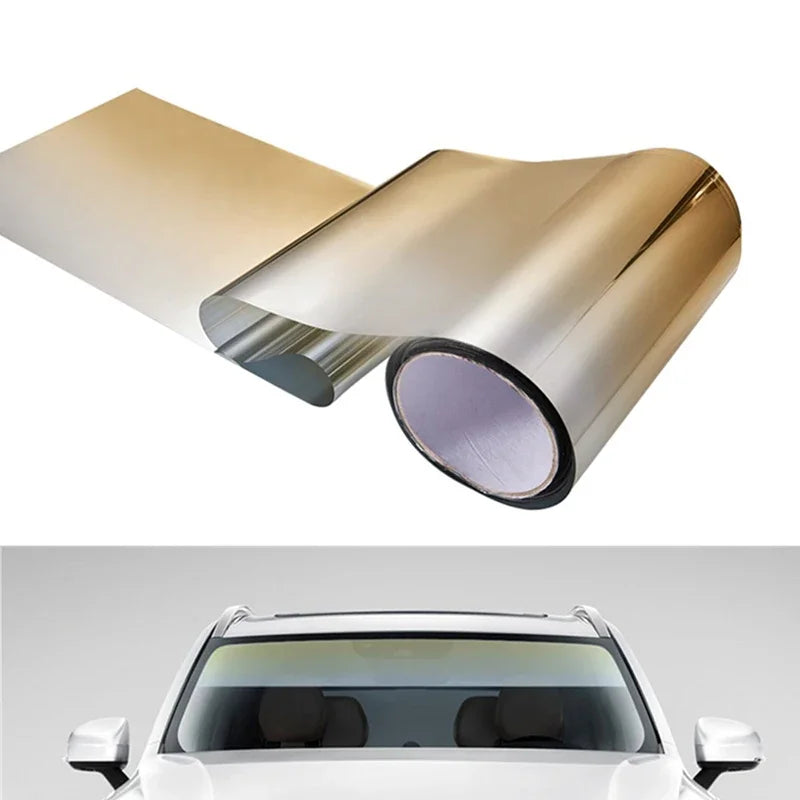 Car Window Sun Visor Strip Tint Film Front Windshield Protect Shade Blocking UV Sticker DIY Film Gradient Colorful Car Stickers
