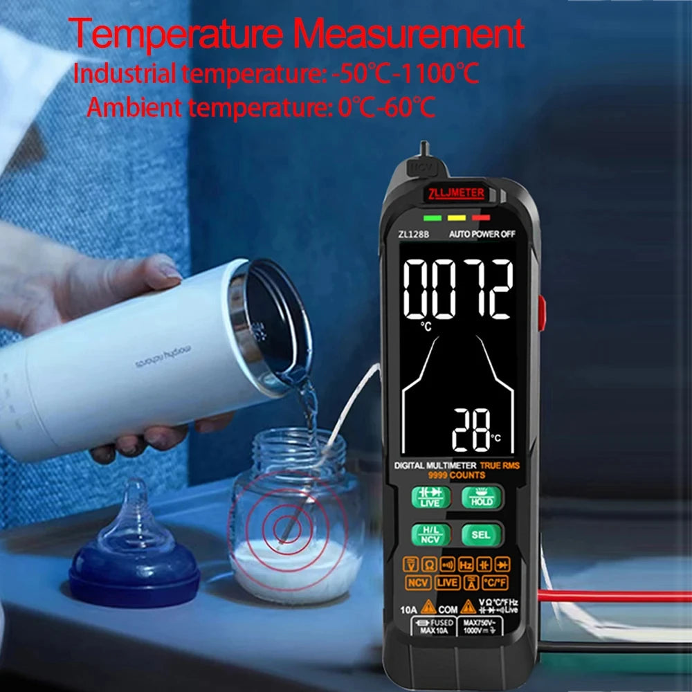 USB Charge Smart Multimetro Digital Profesional AC DC Current Voltage Detector Pen Capacitance Temp Auto Range Tester Multimeter