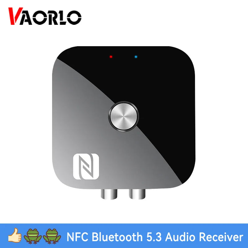 Bluetooth5.3 Wireless Adapter USB/RCA/3.5mmAUX Audio Receiver NFC Connection With Remote Control For Car Kit Speakers Headset