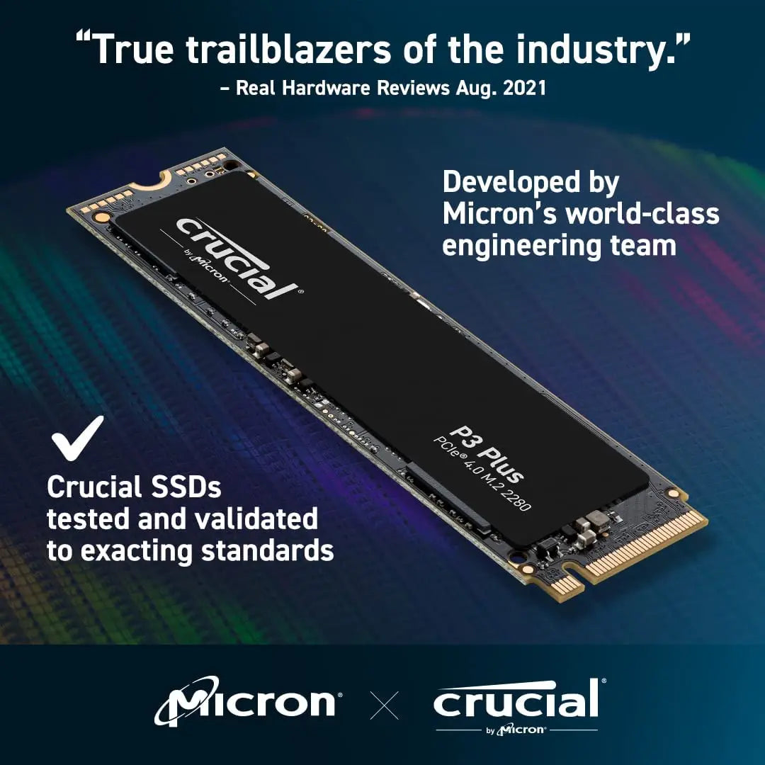 Crucial P3 Plus 1TB 2TB PCIe Gen4 SSD 3D NAND TLC NVMe M.2 2280 Gaming Solid State Drive,up to 5000MB/s,Original and NEW