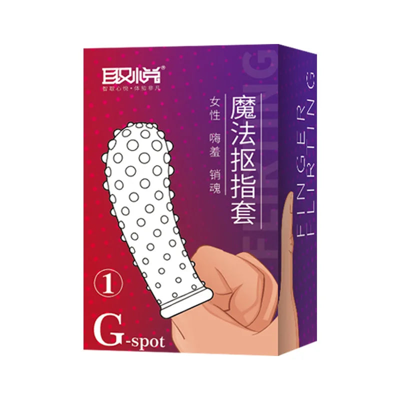 Silicone Finger Sleeve No Vibrators G Spot Orgasm Massage Clitoris Stimulator Masturbators Anal Sex Toys For Woman beginner