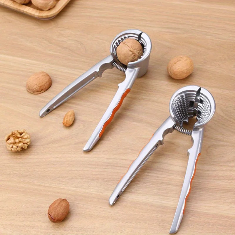 1pc Ergonomic Nutcracker - Multi-functional Double Headed Walnut and Hazelnut Cracker