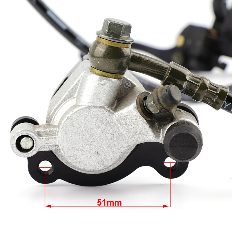 2 Stroke 47 49cc Motorcycle pocket bike Brake Front Rear Left Right Pump Master Cylinder Hydraulic Brake Hose Line Brake Caliper