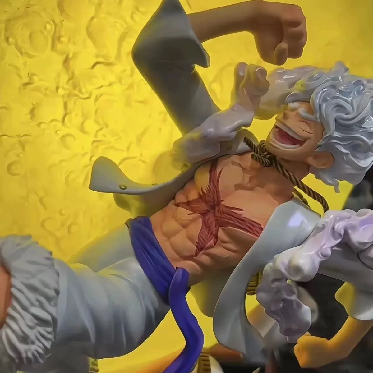28cm One Piece Anime Figure Moon Fairy Nika Monkey D Luffy Gear 5 With Moon Light Action Figure Gk Statue Model Collection Toys