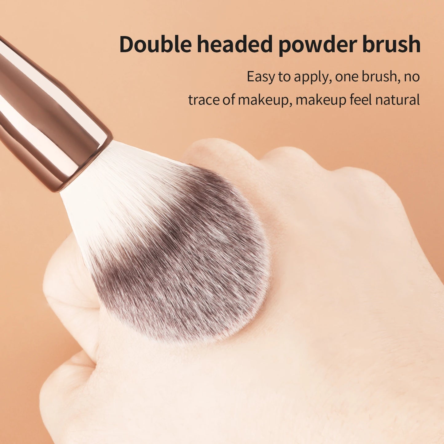 Makeup Brush Veil Powder Brush Soft Fiber Hair Double Head Powder Fashion Design Single Face professional Brush