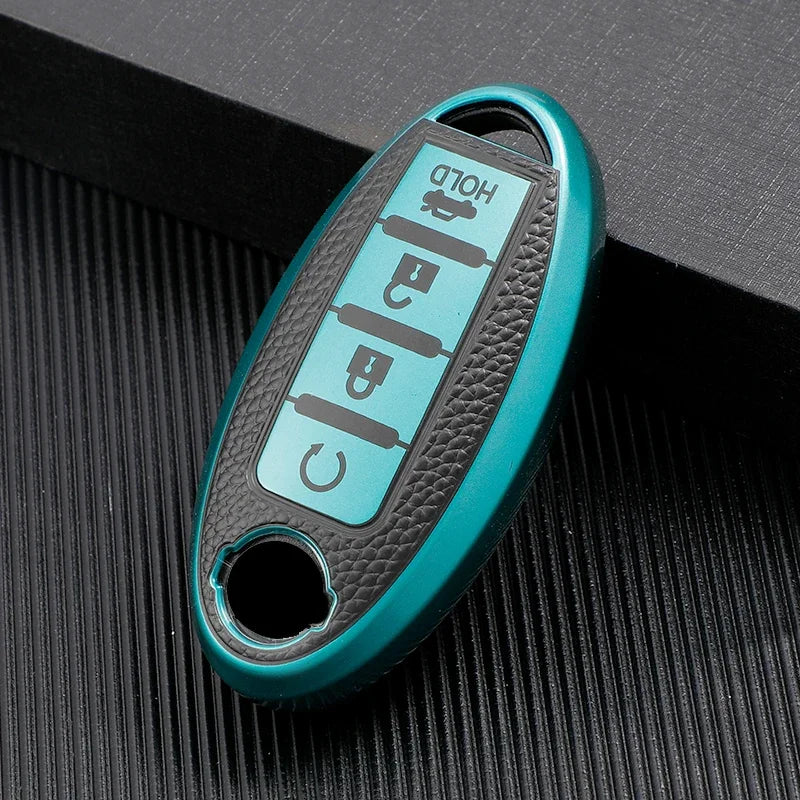 Leather TPU Shell Car Key Cover Case for Nissan Qashqai J10 J11 X-Trail T31 T32 Kicks Tiida Pathfinder Murano Note Juke Infiniti