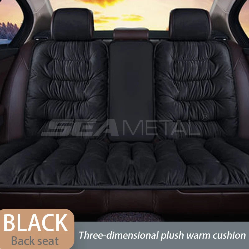 SEAMETAL Car Warm Seat Cover for Winter Thicken Soft Plush Seat Cushion Auto Protector Pad Universal for Suv Pick-Up Truck Sedan