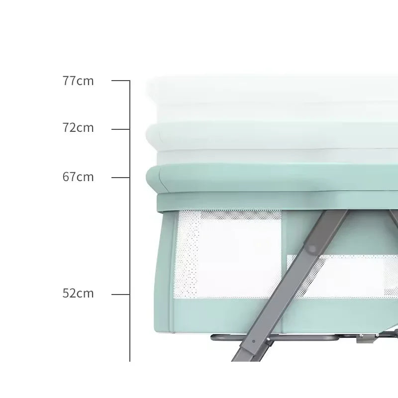 folding cheap movable Multi Function  Folding  Portable Baby Cot playpen babies Bed  Baby Crib