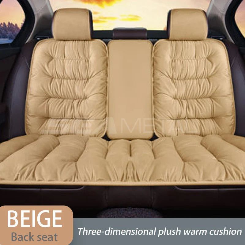 SEAMETAL Car Warm Seat Cover for Winter Thicken Soft Plush Seat Cushion Auto Protector Pad Universal for Suv Pick-Up Truck Sedan