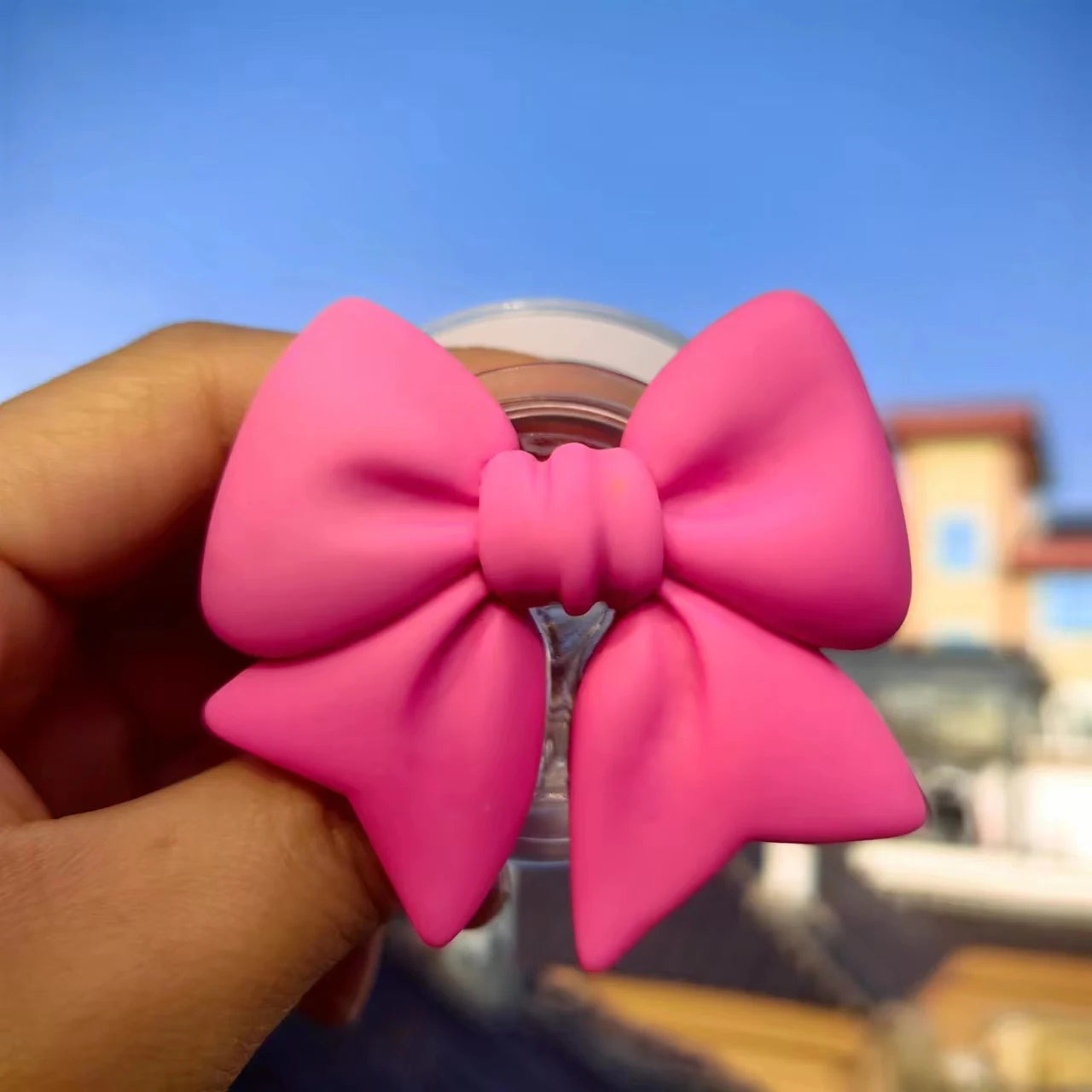 Macaron Color Bow-knot Smart Tok Magnetic Holder For Magsafe Universal Phone Holder Bracket GripTok Stand Socket Lazy Bracket