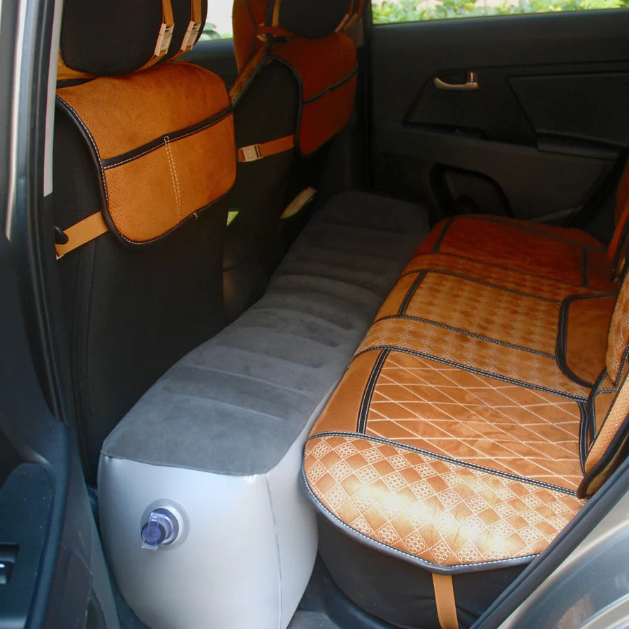 Car Rear Seat Gap Pad Inflatable Mattress For Sleep Camping Outdoor Rear Row Feet Mattress Air Matt Self-Inflating Mattress