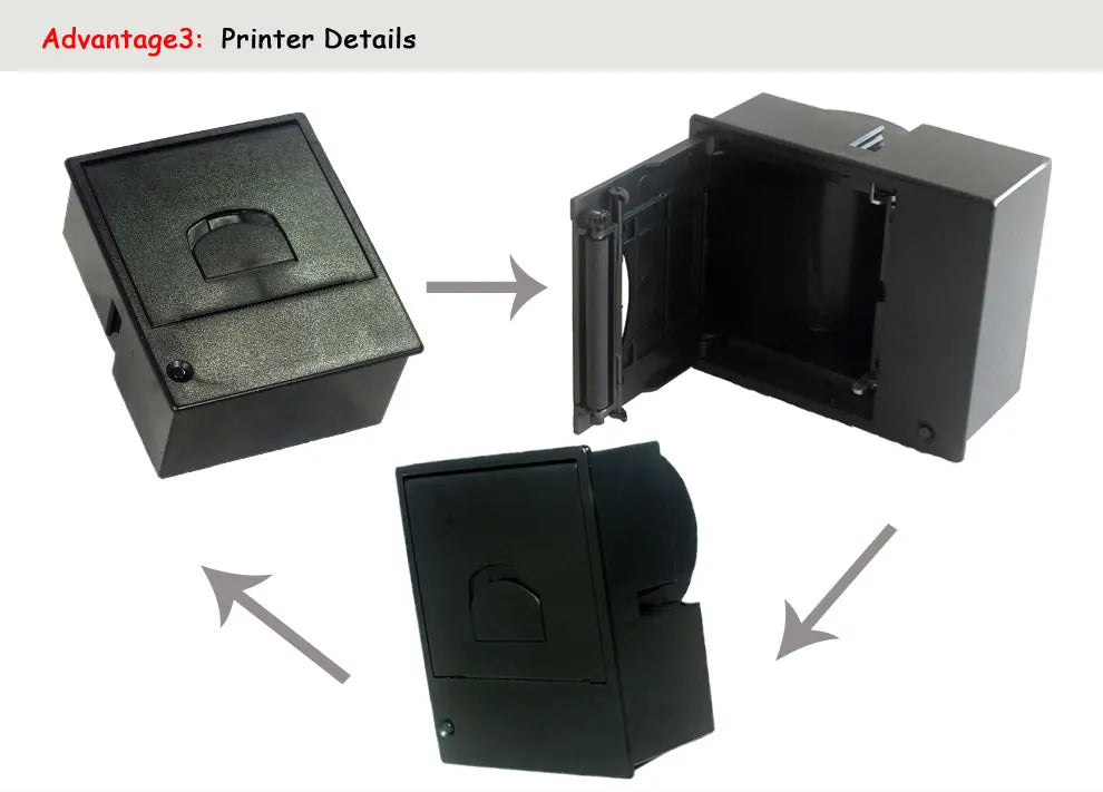 58mm Micro Panel Receipt Printer Embedded Thermal POS Printer for ATM, Vending Machine