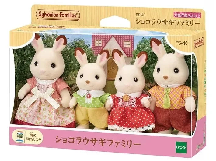 Sylvanian Families Anime Girl Figures Calico critters Furniture Set Pvc Statue Model Doll Collection Ornaments Gifts Toys