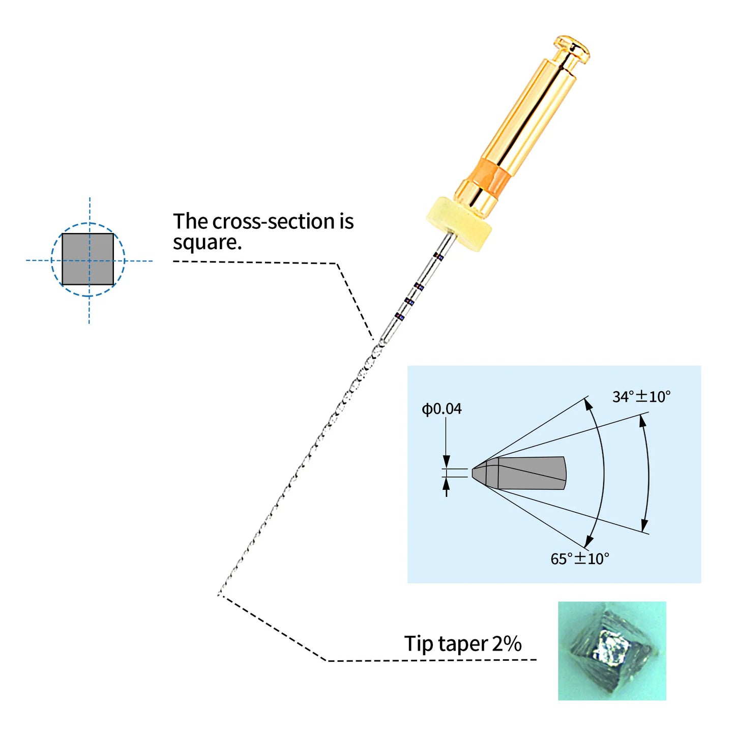 Glin Teeth whitening dental instrument endo rotary endodontic files dental endo motor files  path glide files dentistry