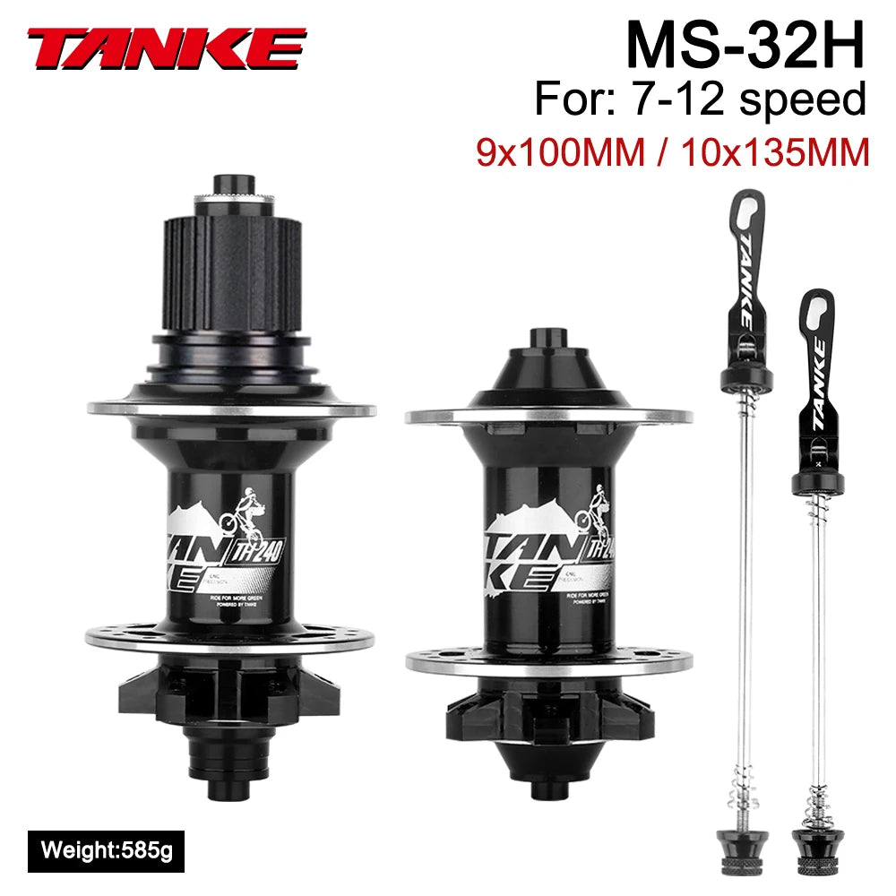 TANKE 120 Click Hub Bearing MTB Hub Front Rear 32 36 Holes Disc Brake Bicycle Hubs 7 8 9 10 11 12 Speed Quick Release 6 Pawl Hub