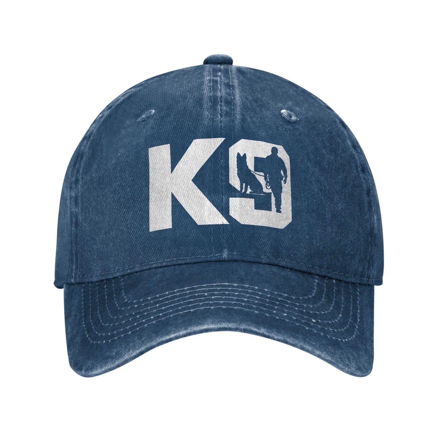 K9-Unit-Malinois-Team Handler Men Women Baseball Cap Tactical Police Dog Squad Distressed Denim Hats Vintage Adjustable Headwear