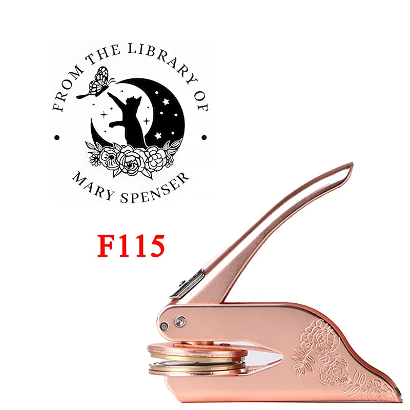 Personalized Book Embosser | "From The Library of..." Custom Stamp | Ex Libris Book Stamp | Thoughtful Gift for Book Lovers