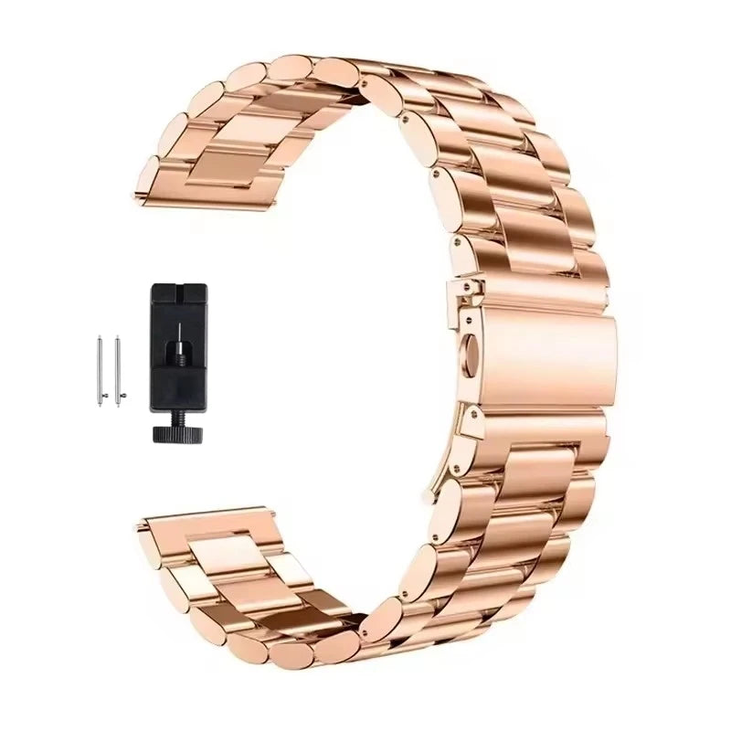 22mm 20mm Metal Band for Samsung Galaxy Watch 7 6 5 4 40mm 44mm 46mm 5Pro 45mm Stainless Steel Strap for Amazfit Bip Huawei GT4.