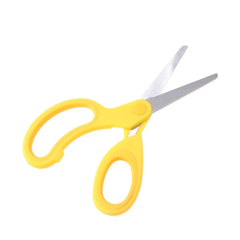 Safty Scissors For Kids Student DIY Paper Children's Left-handed Scissors Scissors With Sleeve Cutting Tool Stationery
