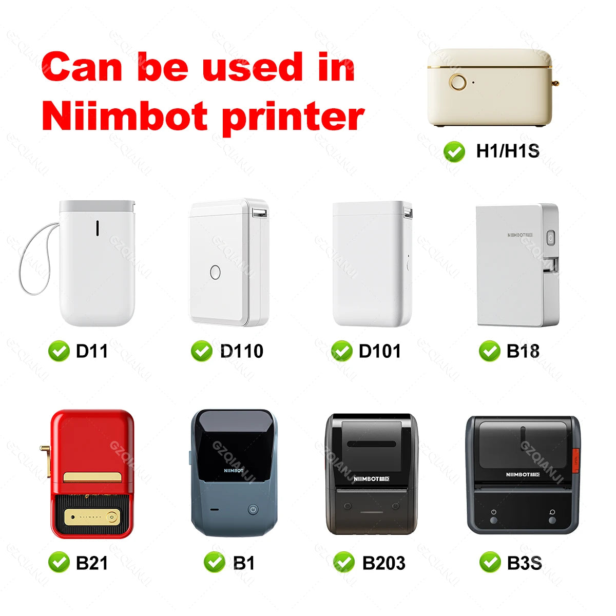 Black Bag Storage Case For Niimbot D101 D11 D110 B21 B1 B203 Label Sticker Printer maker