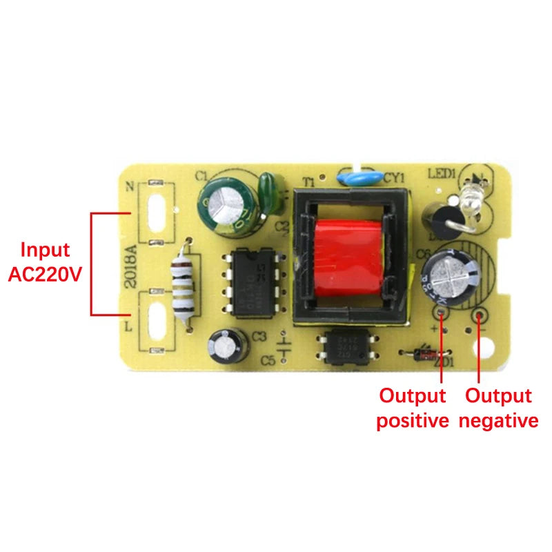 5V 2A Adapter Switching Power Supply Module AC 220V To DC 5V Step-Down Power Supply Board Bare Board