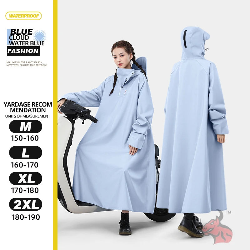 All-Weather Motorcycle Rain Suit Waterproof Windproof Unisex One-Piece Gear For Men Women Motorbike Bike Commuters