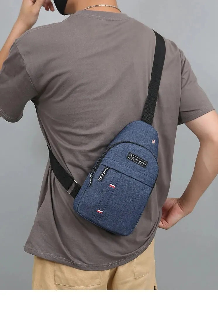 New Men Shoulder Bags Chest Bag Multifuncional Crossbody Bags Travel Sling Bag Men's Chest Bag Cross Body Chest Bag for Men Bag