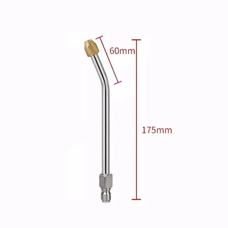25°/90°/U High Pressure Washer Extension Wand With 1/4 Quick Connector Lance Spear With CurvedHead Rod Cleaning Tool for car