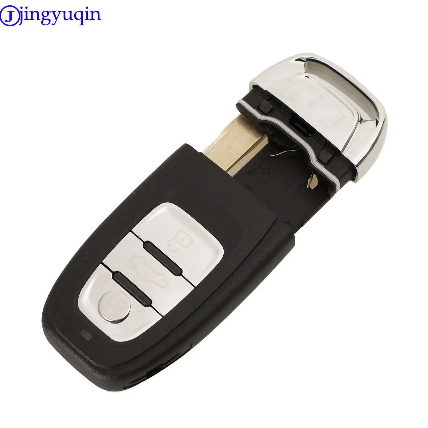 jingyuqin 3 Buttons Remote Car Key Shell 315MHZ/433mhz/868MHZ For Audi A4L Q5 Remote System Smart Key