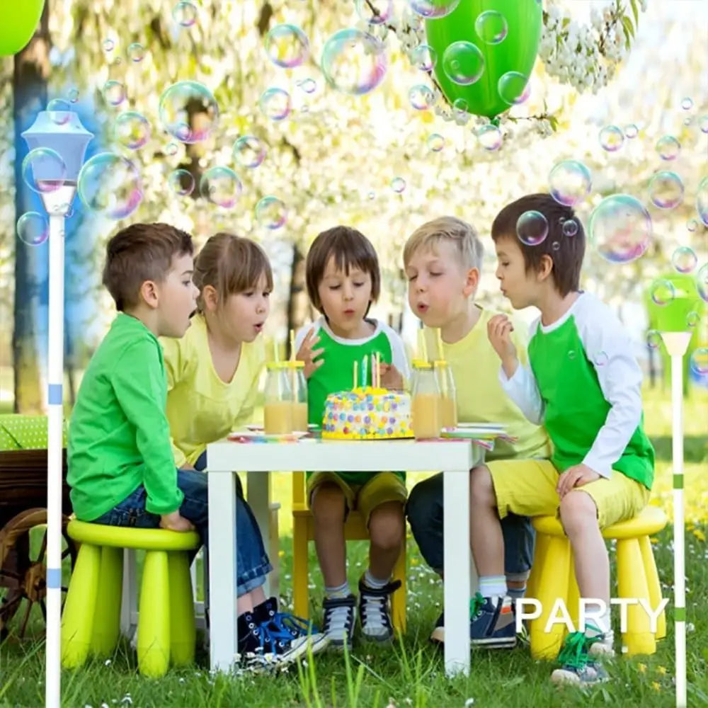 Rechargeable Bubble Maker With Stand With Night Light And Music Bubble Torch Automatic Vertical Bubbles Machine