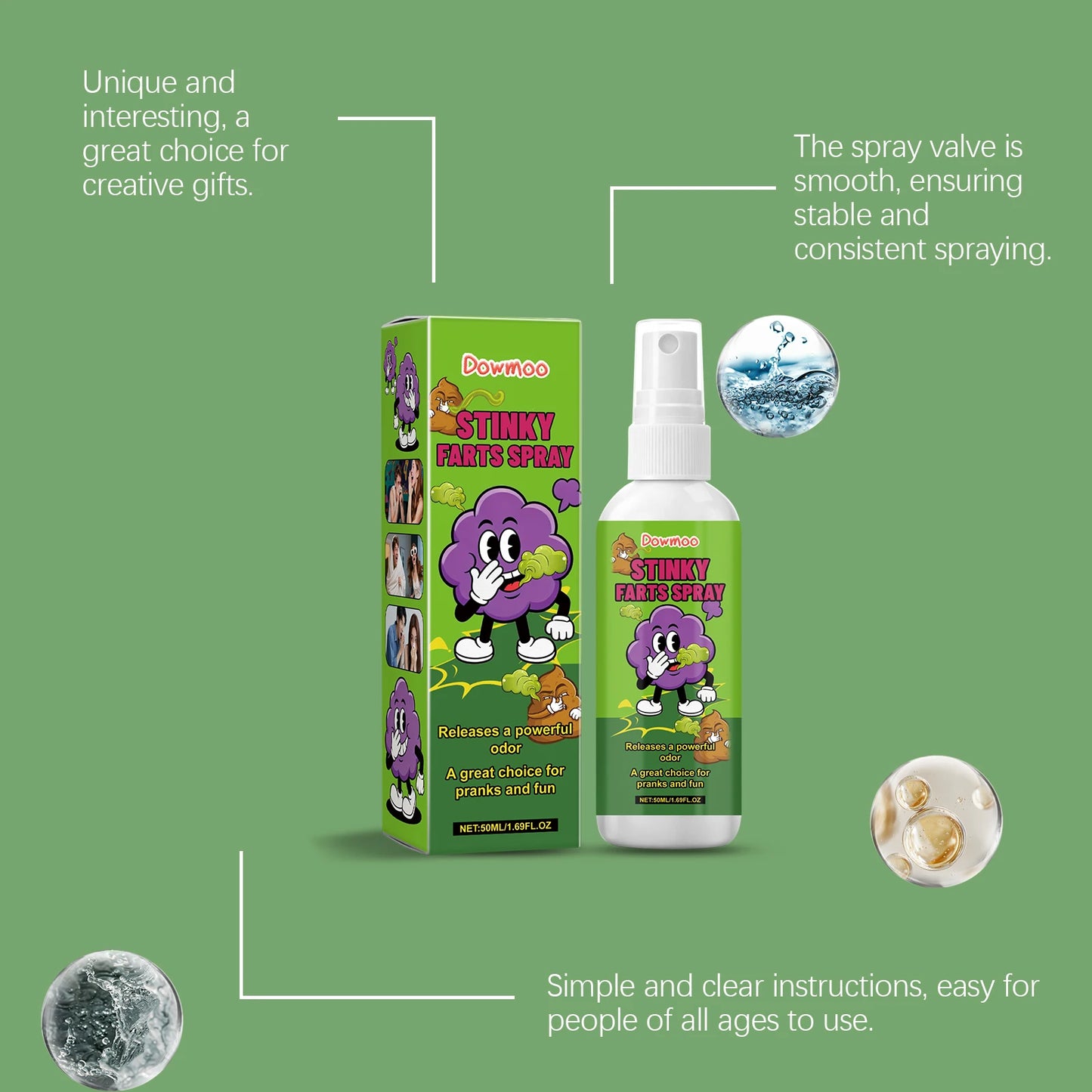 Liquid Fart Spray Strong Stinky Odor Bringing Joyful Laughter Enhance Party Interaction Funny Toys Portable Party Prank Supplies