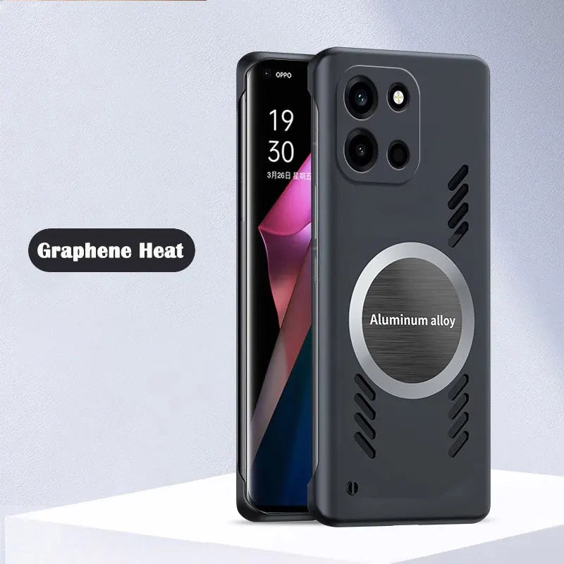 Graphene Heat Dissipation Cooling Magnetic Phone Case for ONEPLUS Nord6 CE6 Nord 6 Shockproof Hard PC Frameless Cover